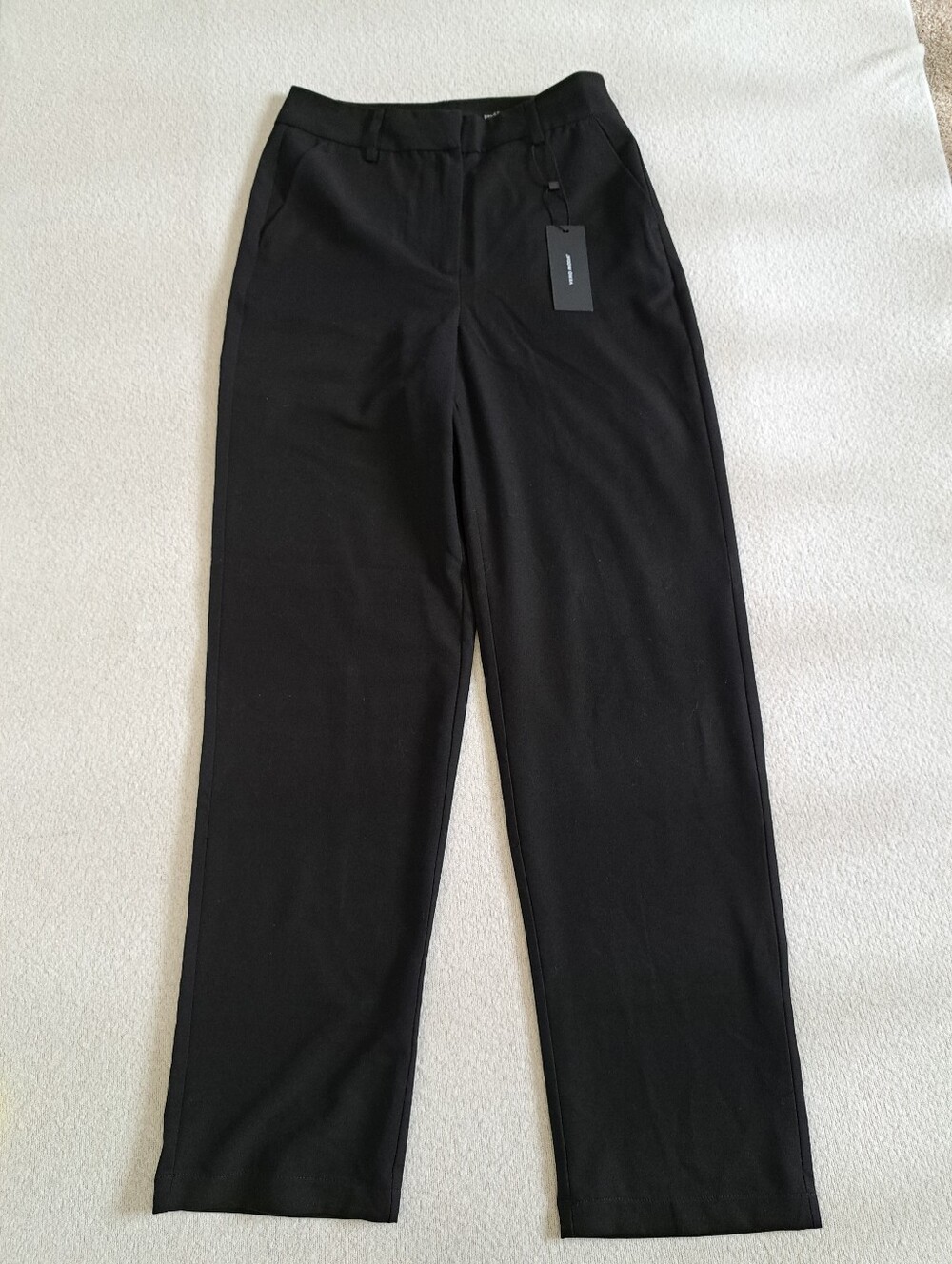 Vero Moda Black Straight-Leg Dress Pants Womens Size 4 High Rise Classic Office